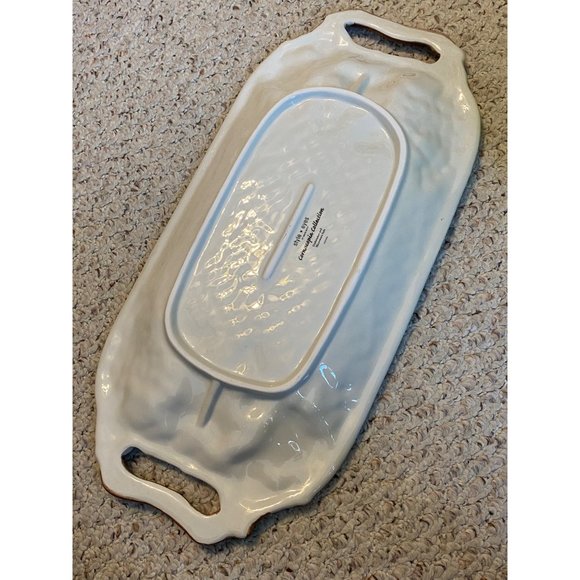 Style Eyes by Baum Bros. Cornucopia Collection Platter 10x20 Handle Fruit Servin - Picture 7 of 16